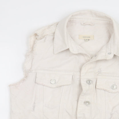 Womens UK Size 10 River Island White Jacket