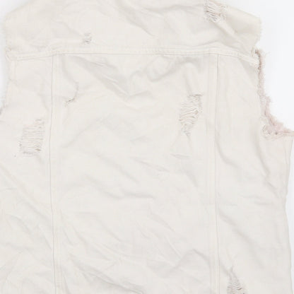 Womens UK Size 10 River Island White Jacket