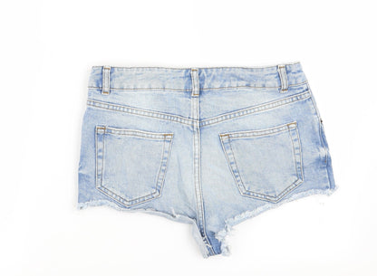 Topshop Womens Blue   Cut-Off Shorts Size 28 in