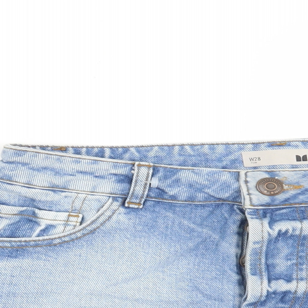 Topshop Womens Blue   Cut-Off Shorts Size 28 in