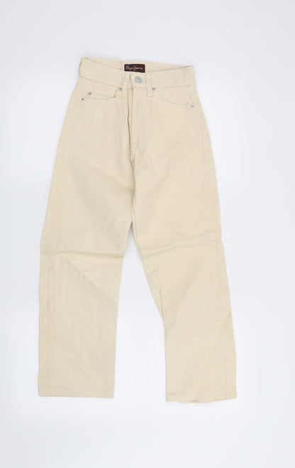 Pepe Jeans Womens Beige   Straight Jeans Size 22 in L23 in