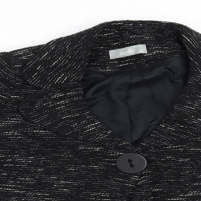 Womens UK Size 12 Wallis Black Jacket
