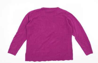 Paco Boutique  Womens Pink   Pullover Jumper Size 14