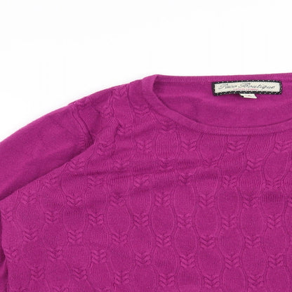 Paco Boutique  Womens Pink   Pullover Jumper Size 14