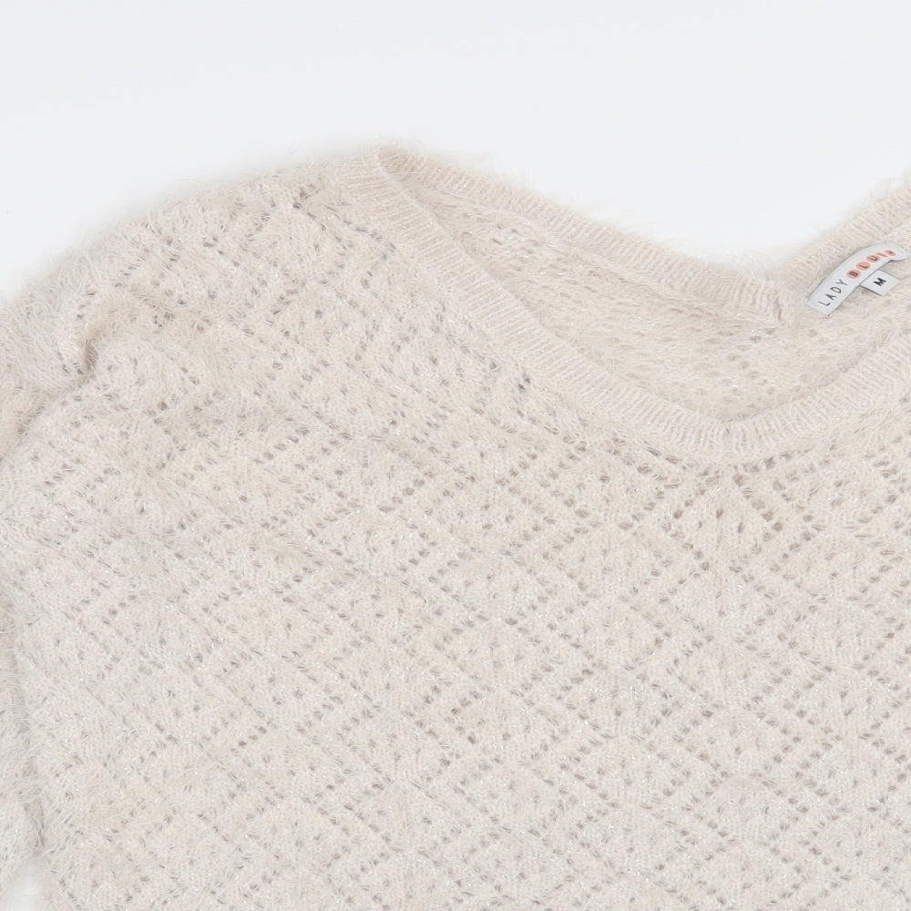 Lady blush Womens Beige   Pullover Jumper Size M