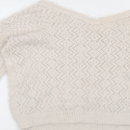 Lady blush Womens Beige   Pullover Jumper Size M