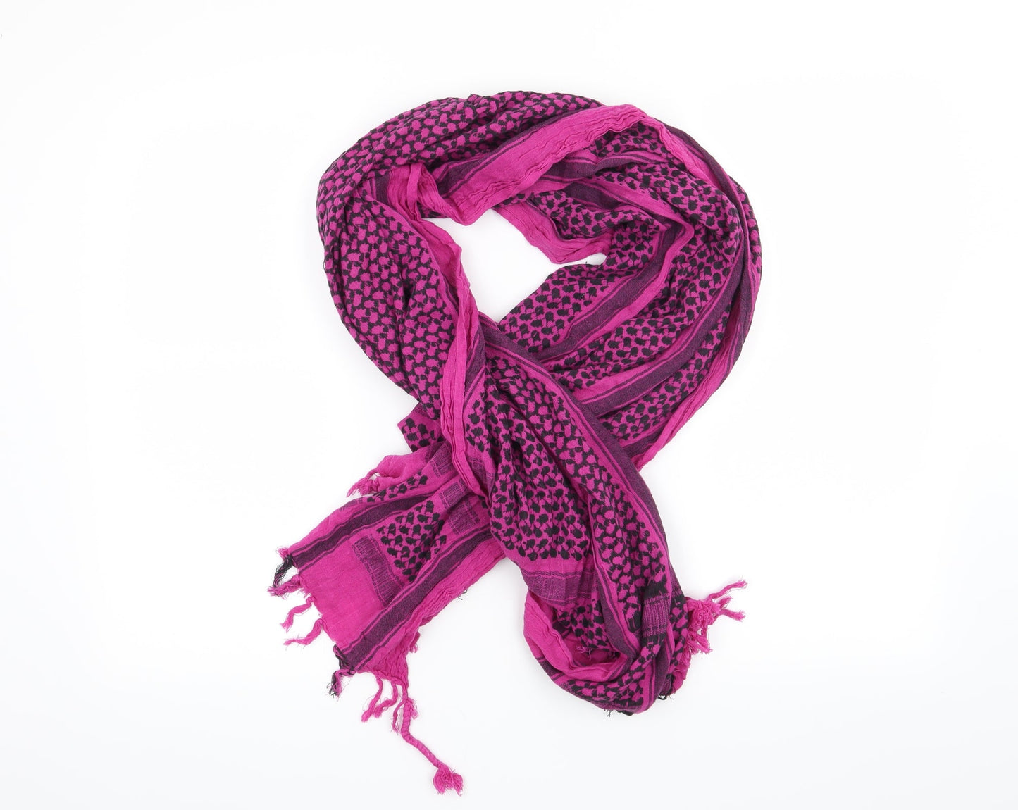 Preworn Womens Pink Geometric   Scarf