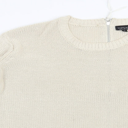 Topshop Womens Beige   Pullover Jumper Size 10