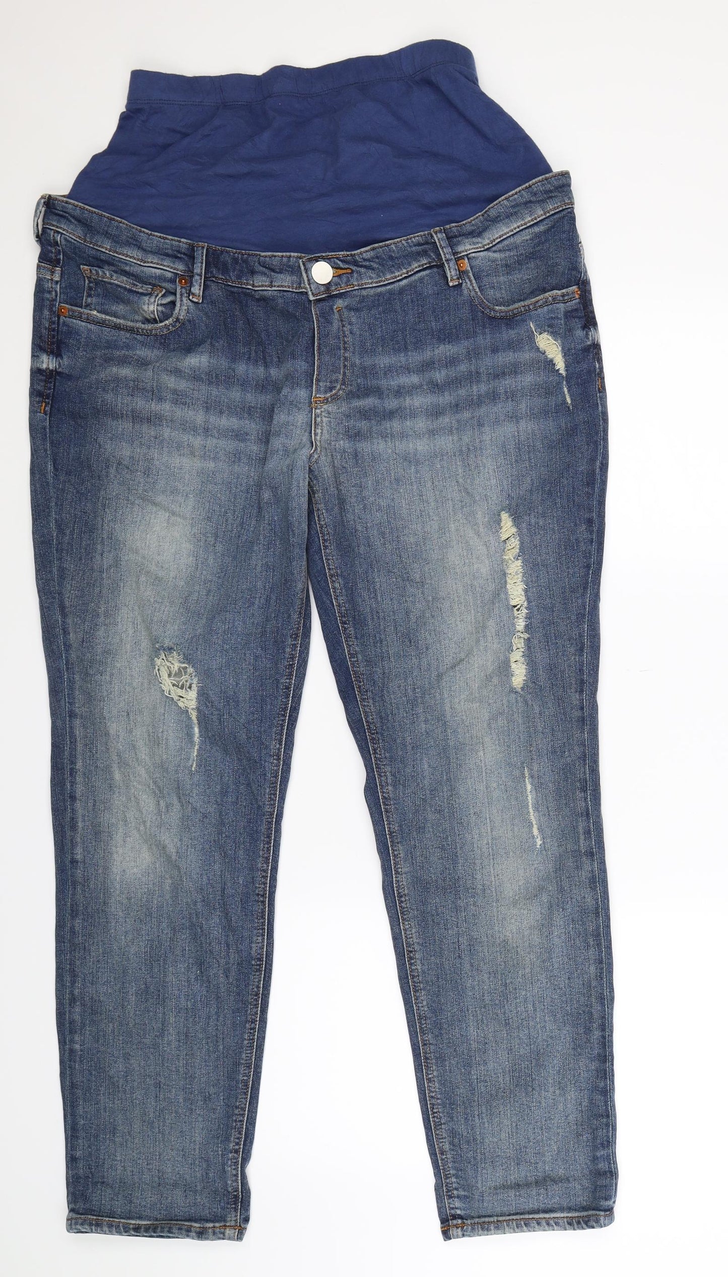 ASOS Womens Blue  Denim Straight Jeans Size 14 L30 in