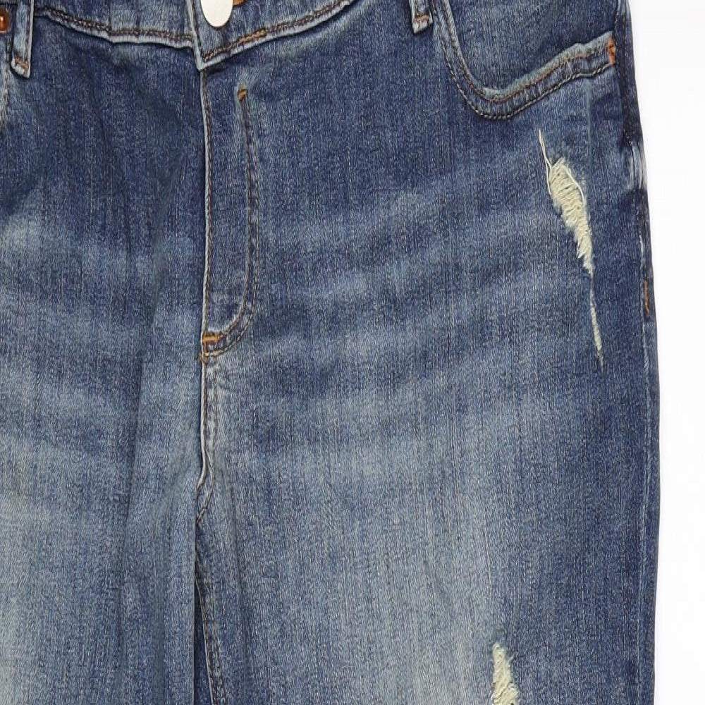 ASOS Womens Blue  Denim Straight Jeans Size 14 L30 in