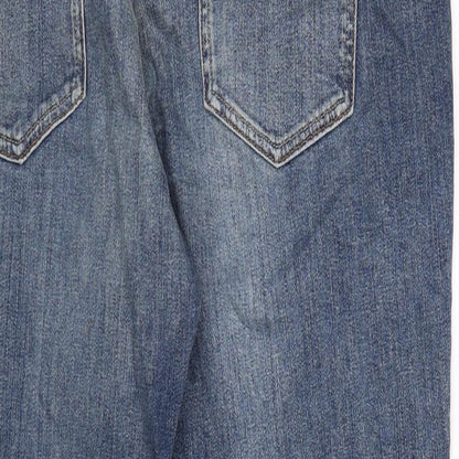 ASOS Womens Blue  Denim Straight Jeans Size 14 L30 in