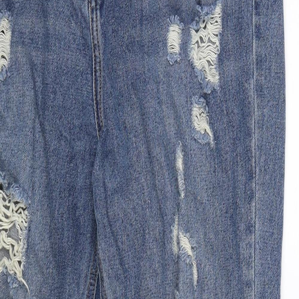 Riot Womens Blue  Denim Mom Jeans Size 10 L29 in