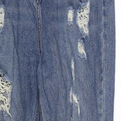 Riot Womens Blue  Denim Mom Jeans Size 10 L29 in