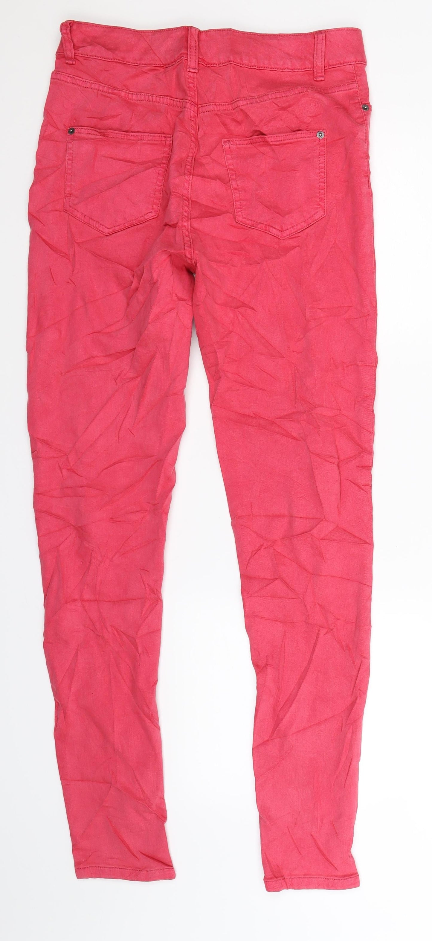 Womens UK Size 10 Marks and Spencer Extra-Slim Fit Jegging Pink Jeans
