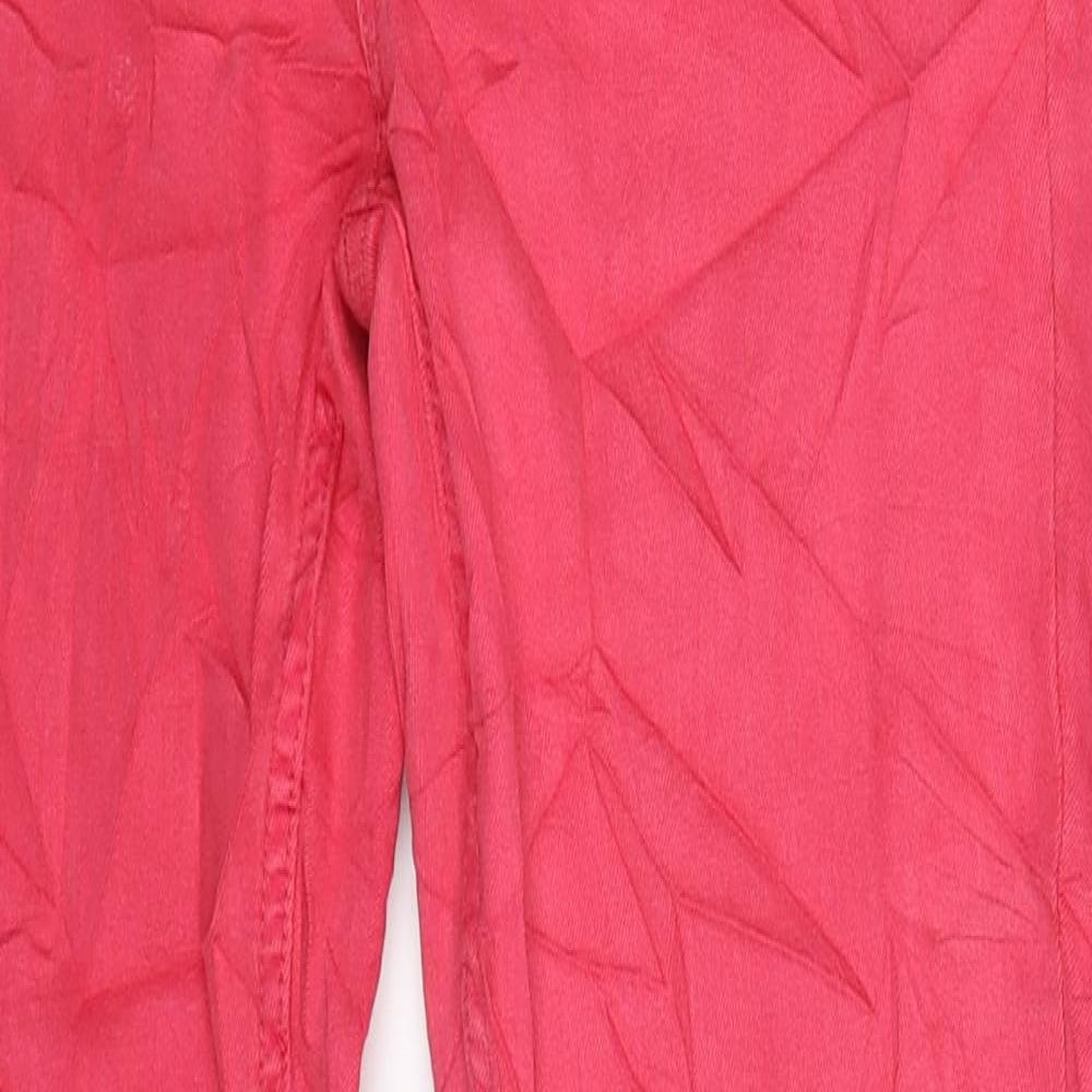 Womens UK Size 10 Marks and Spencer Extra-Slim Fit Jegging Pink Jeans