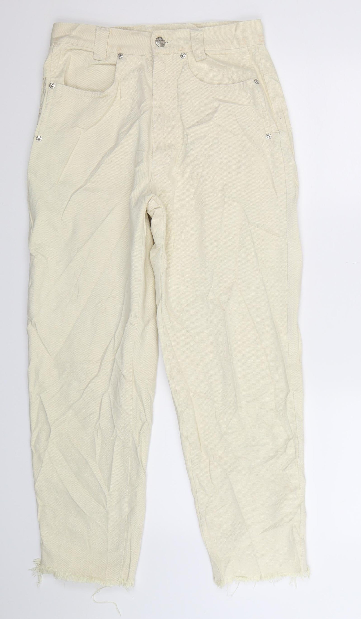 V&Co Womens Yellow  Denim Straight Jeans Size 28 in L27 in