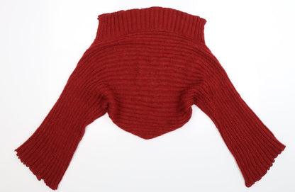 Per Una Womens Brown  Knit Cape Jumper Size L