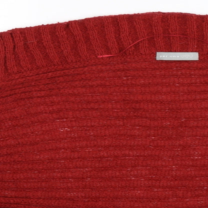 Per Una Womens Brown  Knit Cape Jumper Size L