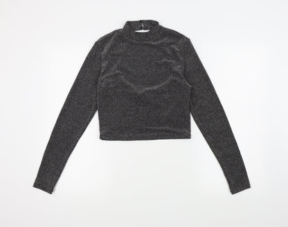 H&M Womens Silver   Basic Blouse Size M