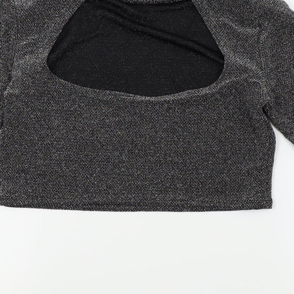 H&M Womens Silver   Basic Blouse Size M