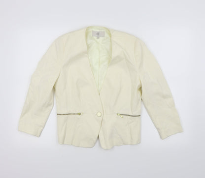 CC Womens White   Jacket Blazer Size 10