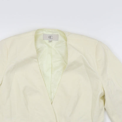 CC Womens White   Jacket Blazer Size 10