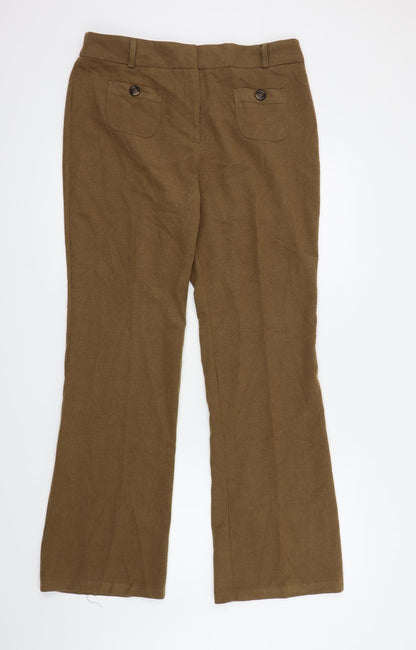 Internarcionale Womens Beige   Trousers  Size 16 L31 in