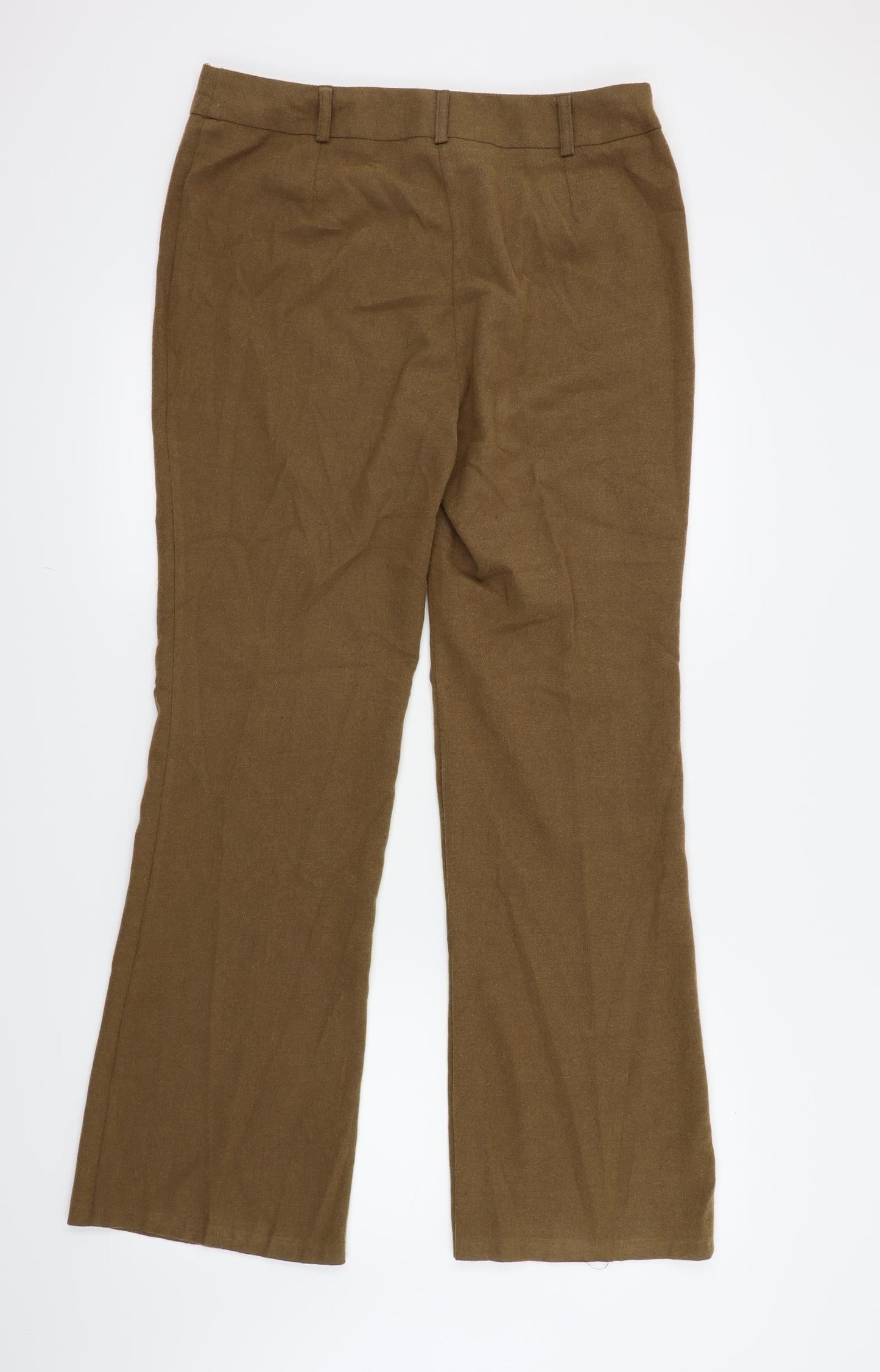 Internarcionale Womens Beige   Trousers  Size 16 L31 in