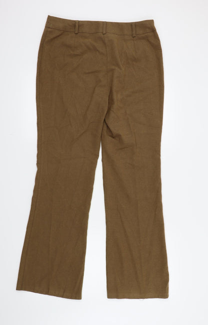 Internarcionale Womens Beige   Trousers  Size 16 L31 in