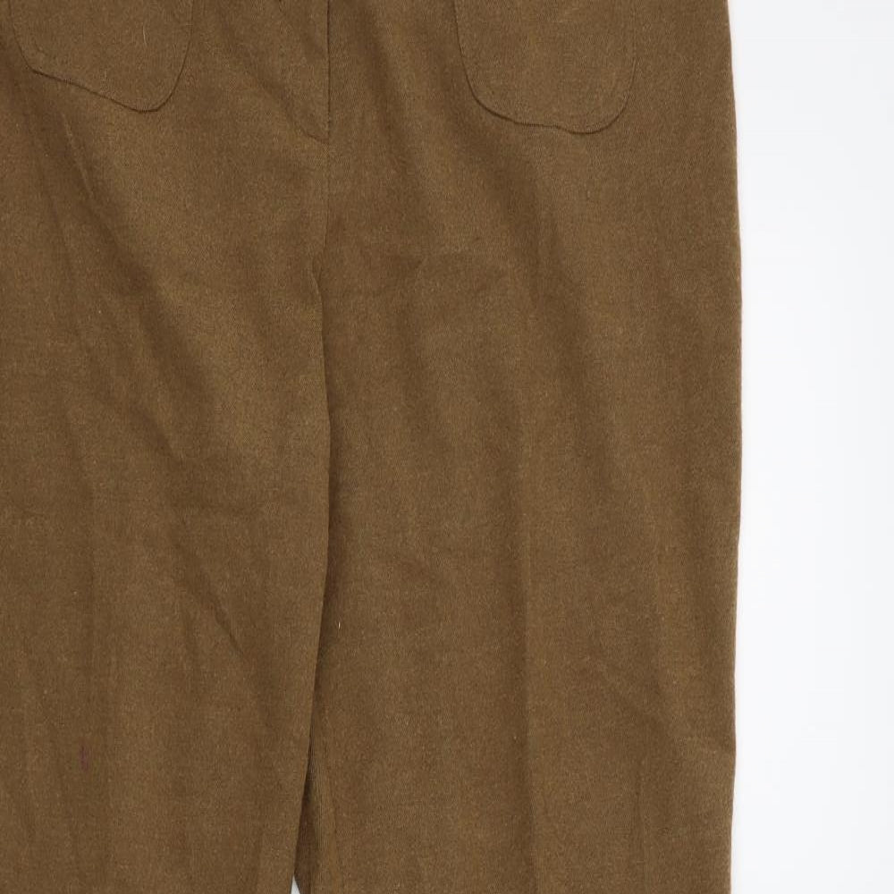 Internarcionale Womens Beige   Trousers  Size 16 L31 in