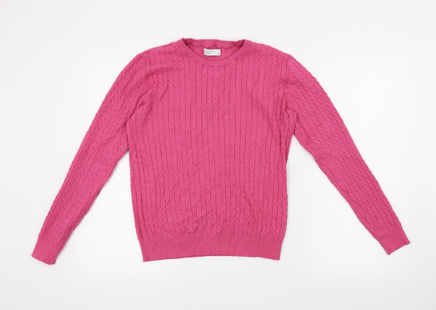 Papaya Womens Pink   Pullover Jumper Size 16