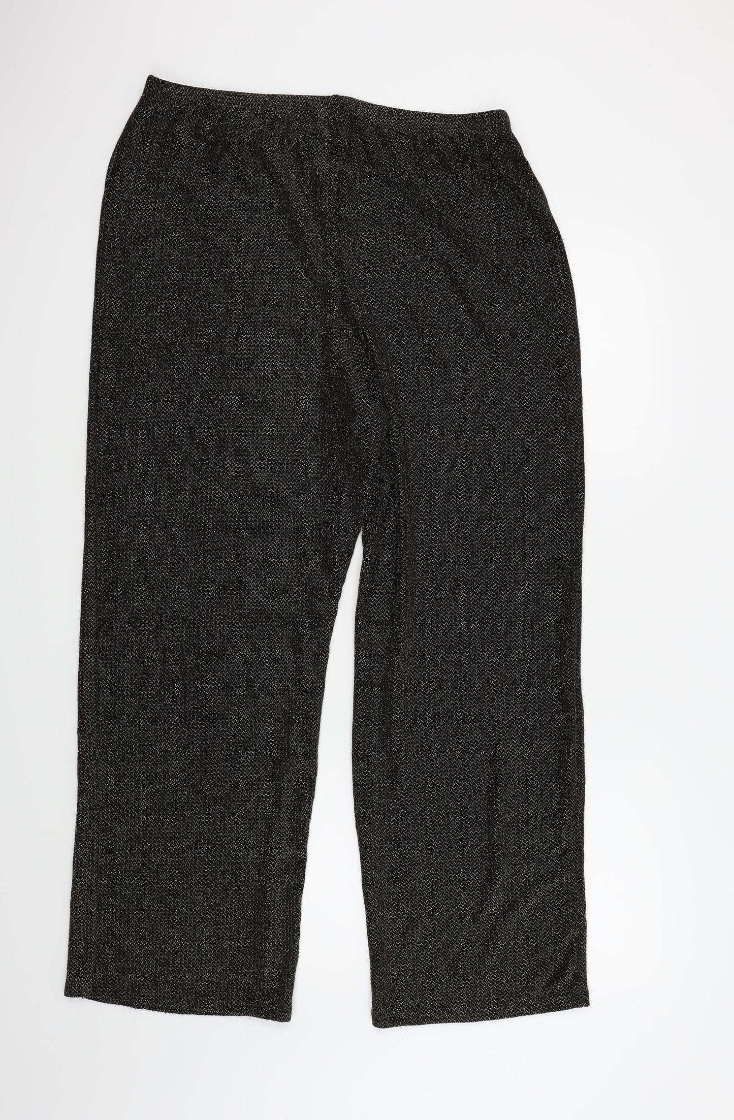 Roland Klein Womens Gold   Trousers  Size 16 L29 in
