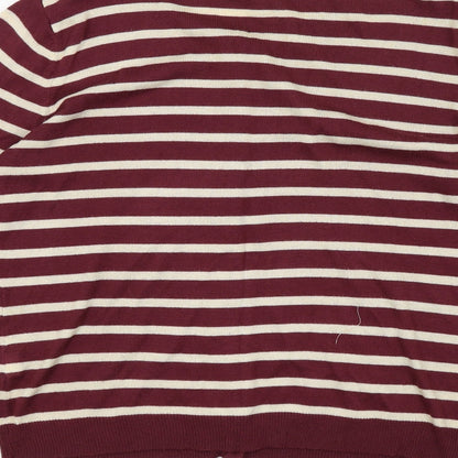 Atmosphere Womens Purple Striped  Cardigan Jumper Size 14