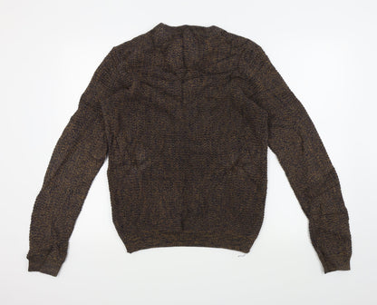 H&M Mens Brown   Pullover Jumper Size S