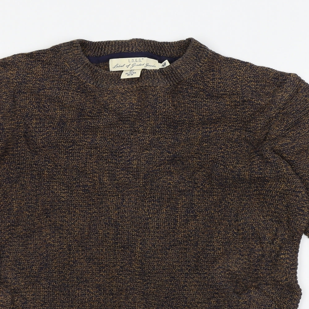 H&M Mens Brown   Pullover Jumper Size S