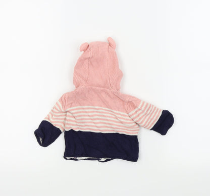Mothercare Girls Pink   Jacket Coatigan Size 0-3 Months