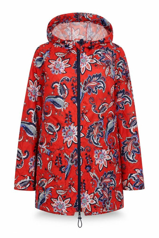 Womens UK Size S F&F Red Parka Coat