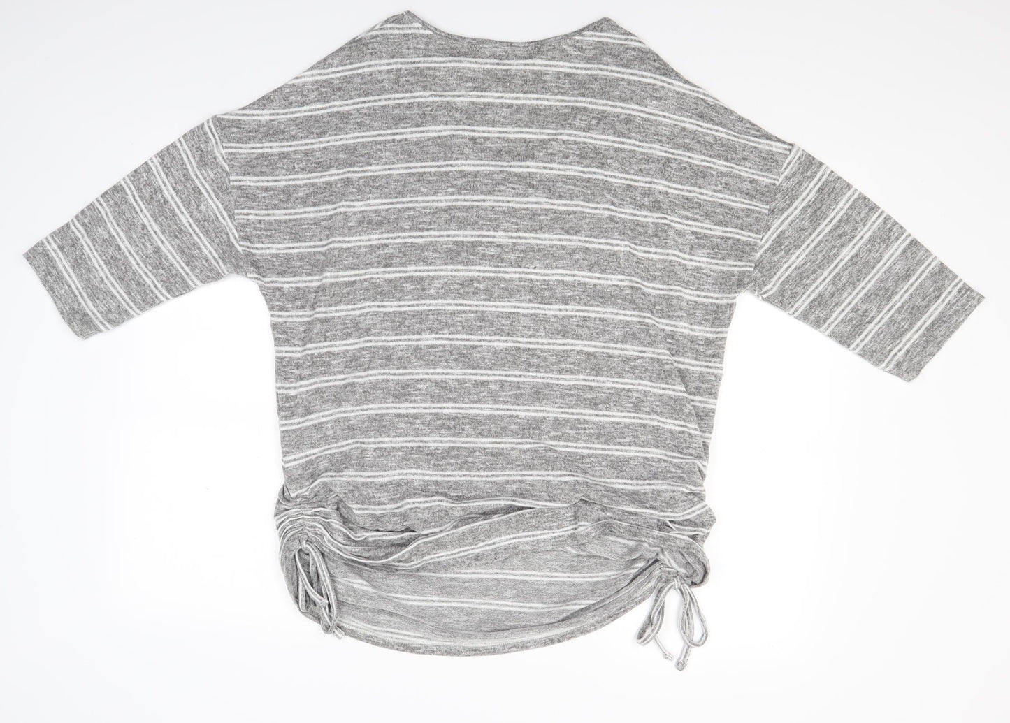 Womens UK Size XL Papaya Grey Basic Blouse