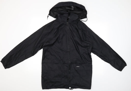 Mens UK Size S Highpoint Black Rain Coat