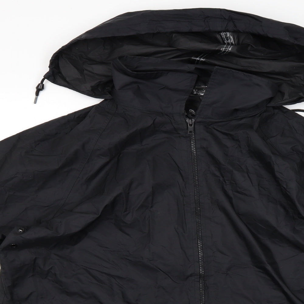 Mens UK Size S Highpoint Black Rain Coat