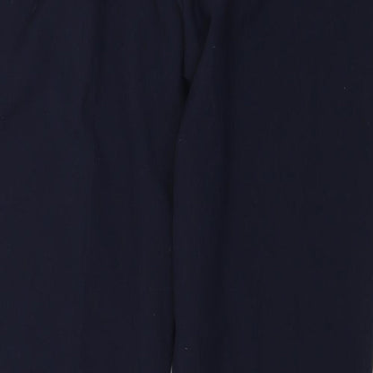 Womens UK Size 10 Classic Regular Blue Suit Trousers