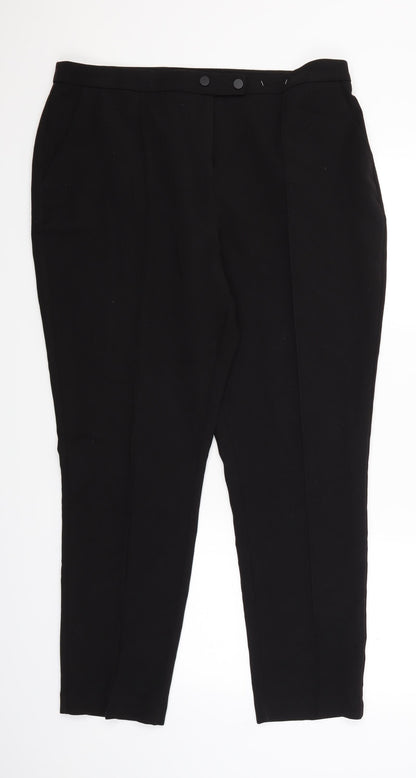 F&F Womens Black   Trouser Suit Suit Trousers Size 14 L27 in