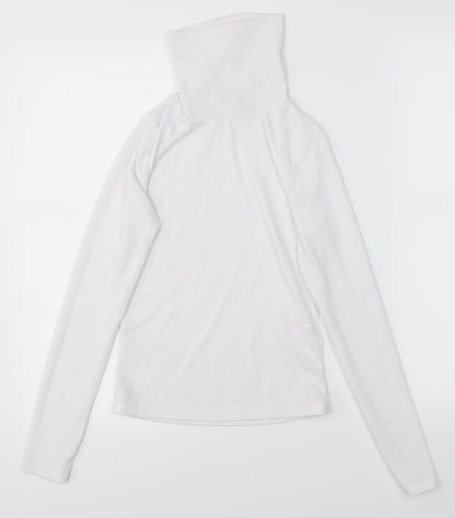 Womens UK Size 8 Boohoo White Basic T-Shirt