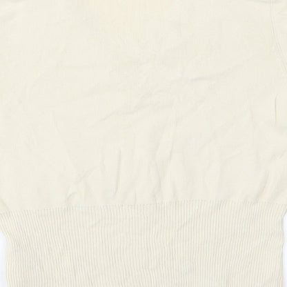 Womens UK Size M Sky Designs Beige Basic T-Shirt
