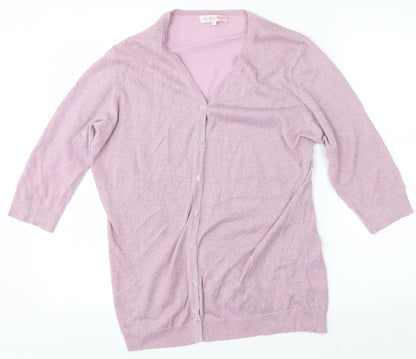 Womens UK Size 14 Michele Hope Pink Basic Blouse
