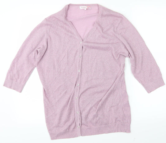 Womens UK Size 14 Michele Hope Pink Basic Blouse