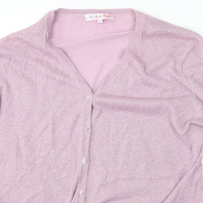 Womens UK Size 14 Michele Hope Pink Basic Blouse