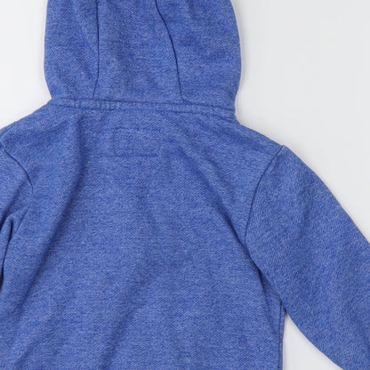Mini Rebel Boys Blue   Full Zip Hoodie Size 2-3 Years