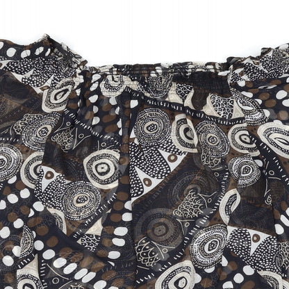 Womens UK Size 10 Pimkie Black Basic Blouse