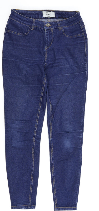 New Look Womens Blue  Denim Skinny Jeans Size 10 L27 in